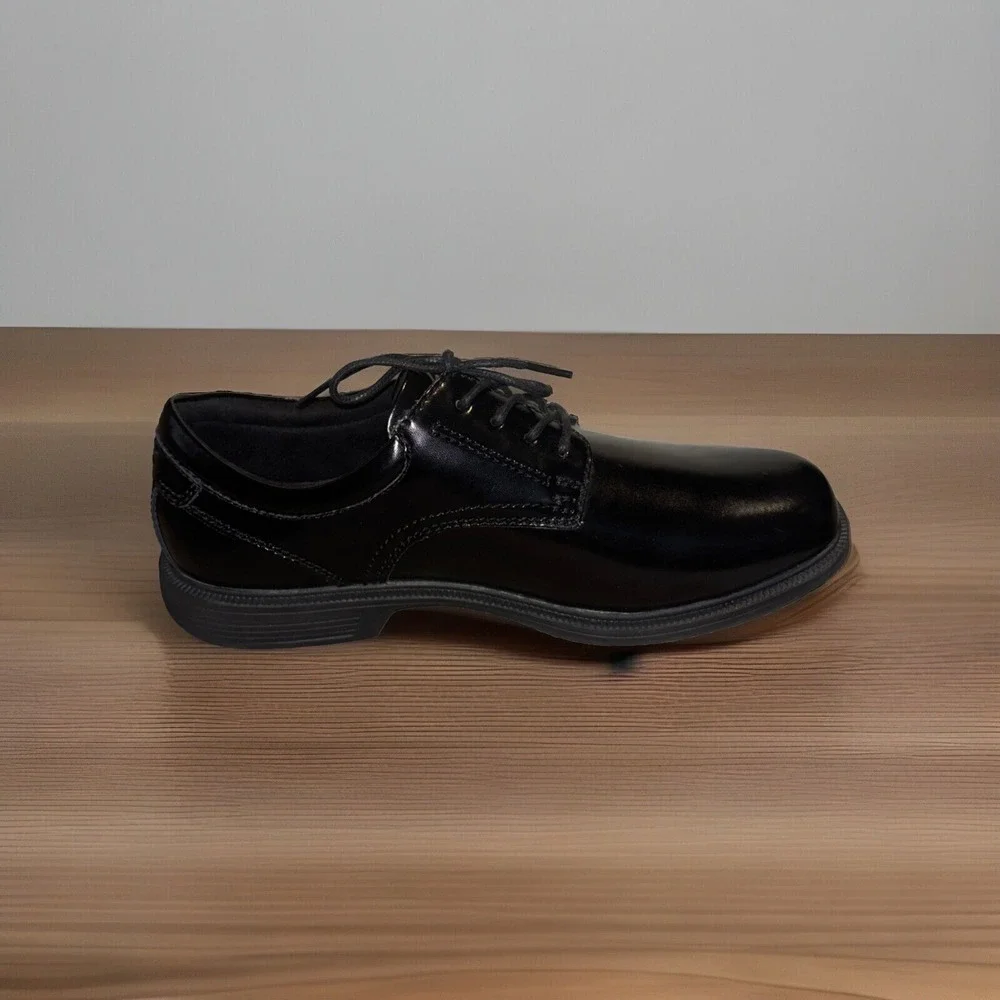 Men's Classic Nunn Bush KOR Comfort Gel Shoes Black Leather Size 10.5 84358-001